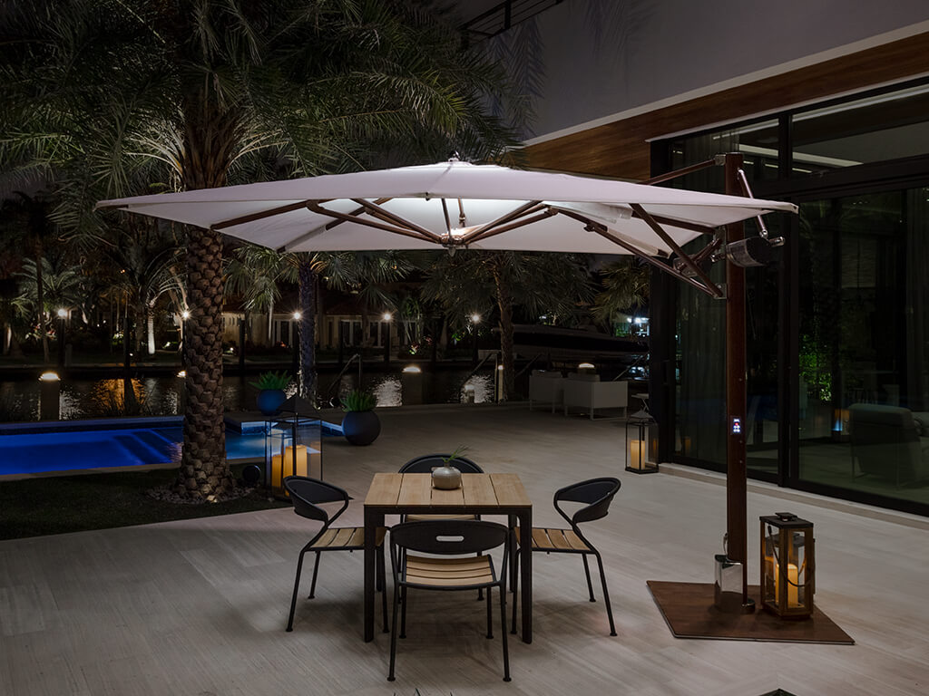 Auto Open Patio Umbrella Introducing The Automated Max Cantilever Tuuci