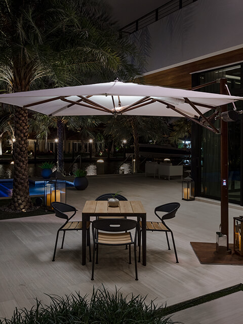 Auto Open Patio Umbrella Introducing The Automated Max Cantilever Tuuci